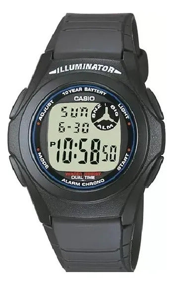 Reloj Casio Digital 44mm F-200w-1acf - Negro