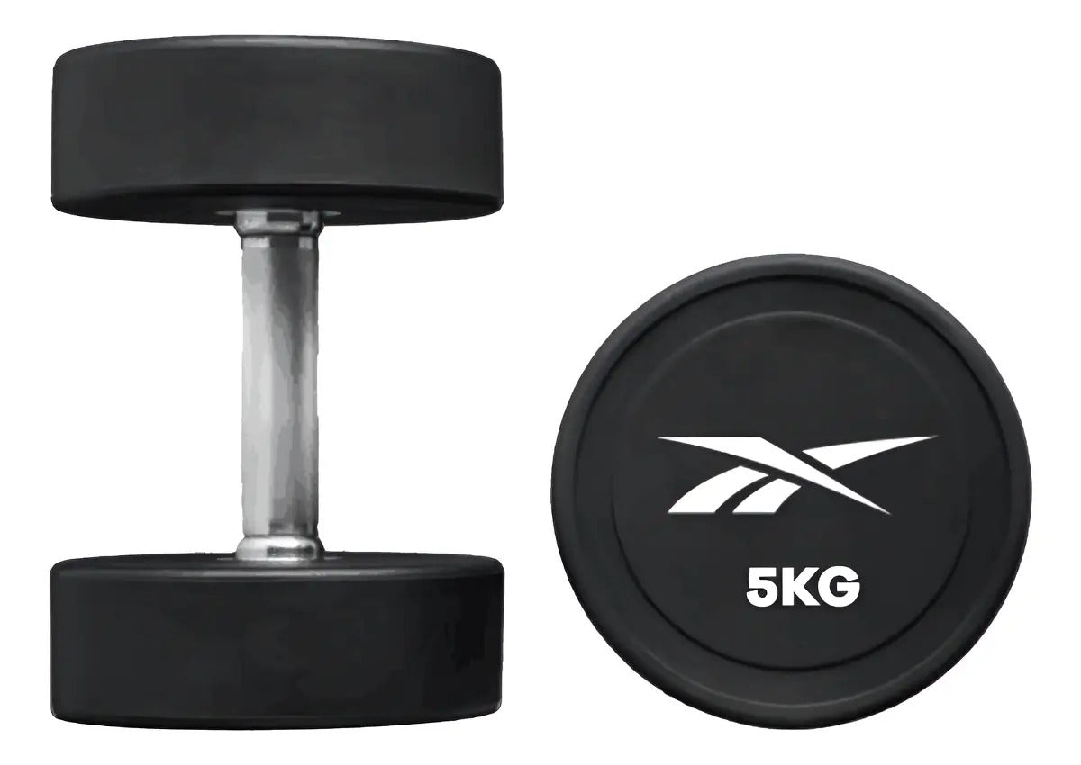 Mancuerna Redonda Cpu 5kg Reebok - Negro