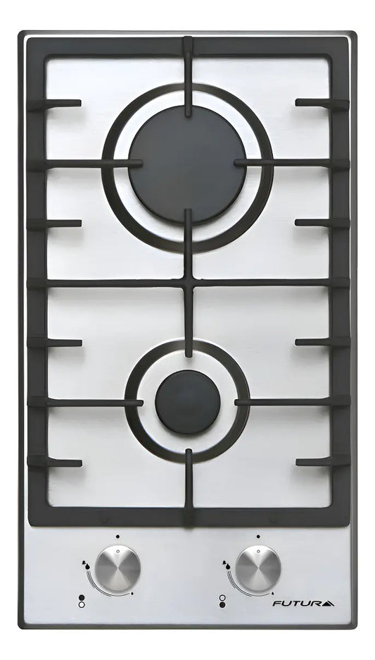 Anafe A Gas Futura Inox 2 Quemadores Fut-ag300x-2 - Gris