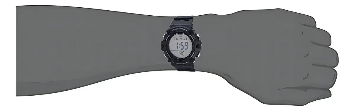 Reloj Casio Digital Ae-1500wh-1a Crono Led Hombre Negro