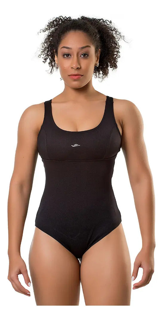 Malla Natación Dama Entera Playa Calidad Elite - Negro Xxxl