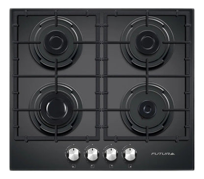 Anafe A Gas Futura Vidrio 60cm Fut-a60vg - Negro