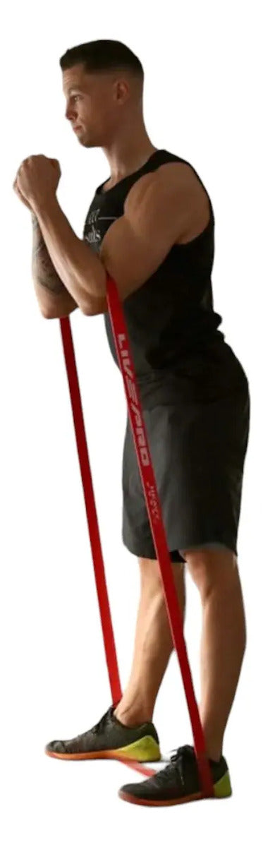 Super Bandas Entrenamiento Gym Látex Livepro - Rojo