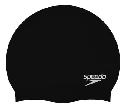 Gorra De Natación Para Pelo Largo Piscina Speedo - Negro Liso