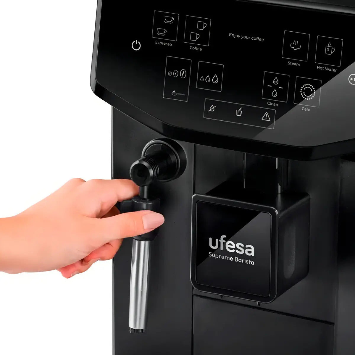 Cafetera Espresso Automática Ufesa Supreme Barista Negro