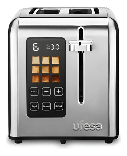 Tostadora Ufesa 2 Ranuras Digital Perfect Toaster Gris