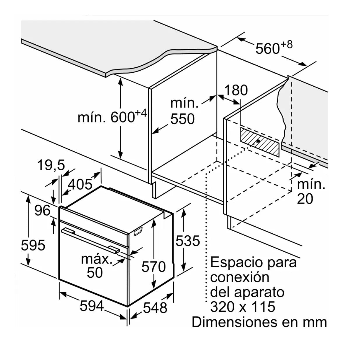 Horno De Empotrar Bosch Hrg5785s6 Serie 6 C/vapor - Gris