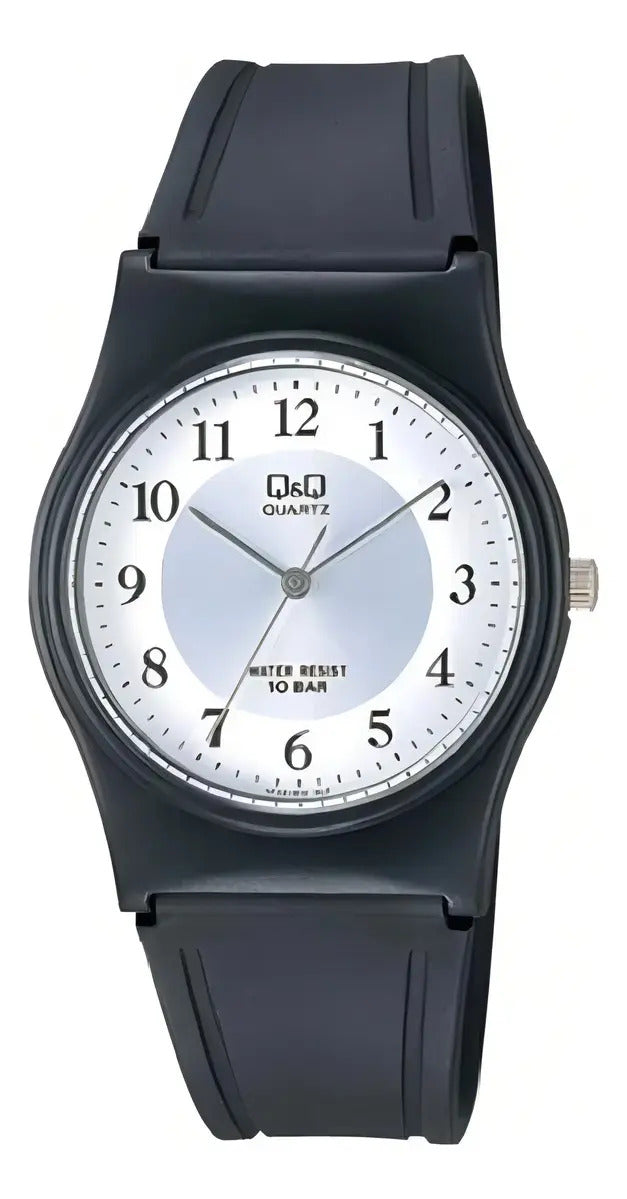 Reloj Q&q Silicona Hombre 33mm Vp34j012y - Negro