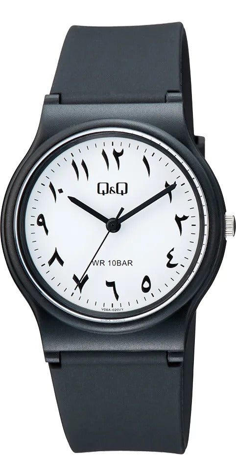 Reloj Q&q Silicona Hombre 34mm V06a-020vy - Negro