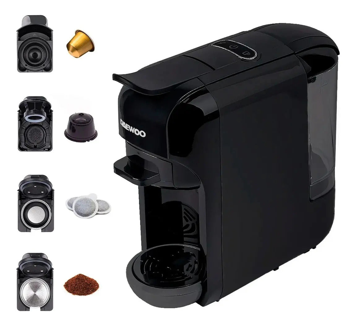 Cafetera Multicápsulas Daewoo Lavazza Nespresso - Negro