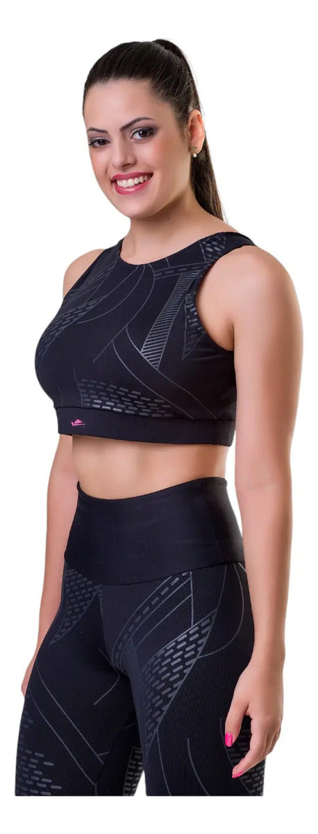 Top Deportivo Dama Fitness Gym Uv50+ Elite - Rosa M
