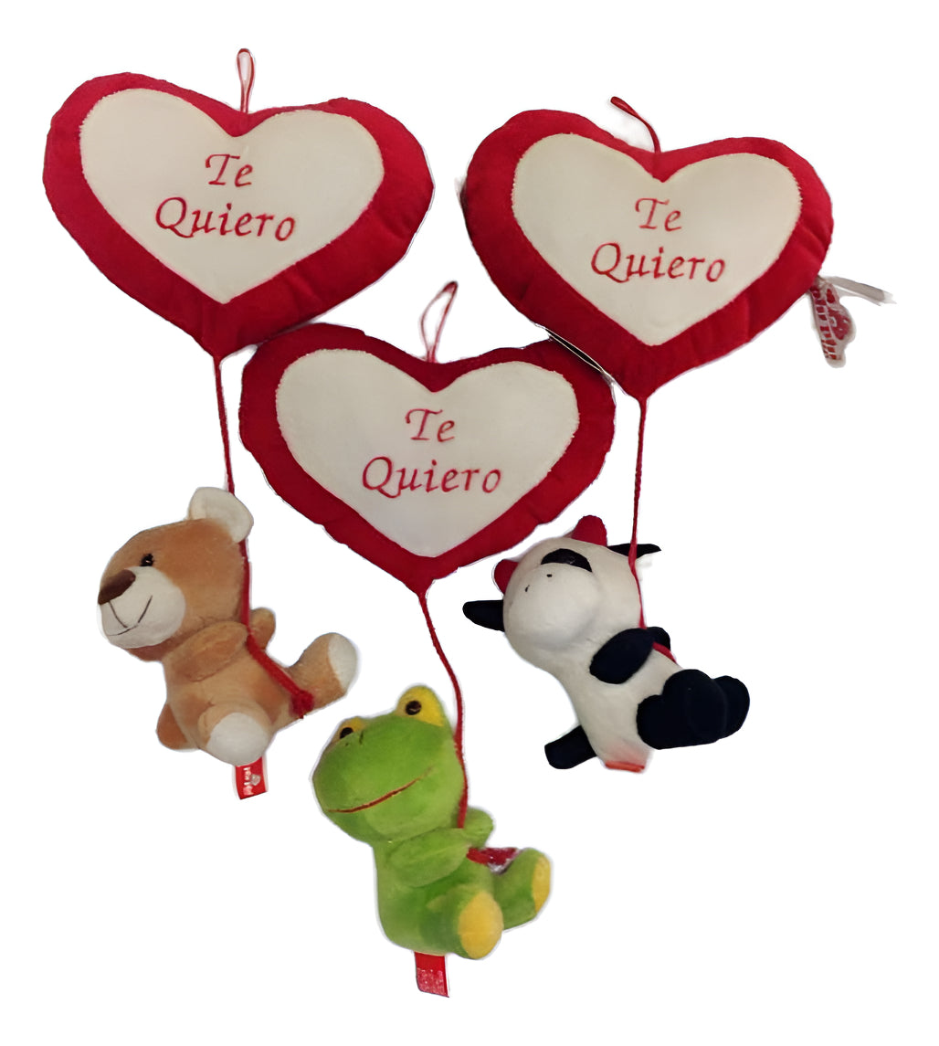 Peluche Animales Con Corazón Colgante 38 Cm