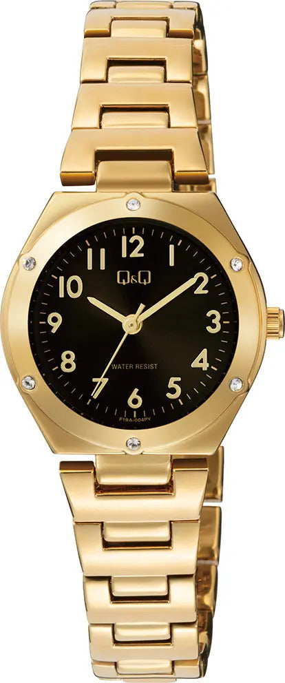 Reloj Q&q Metal Dama 28mm F19a-004py - Dorado