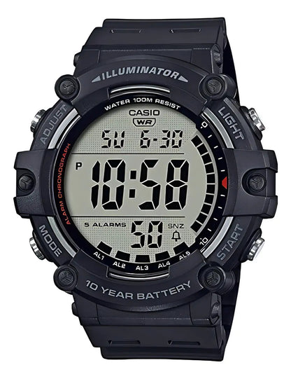 Reloj Casio Digital Ae-1500wh-1a Crono Led Hombre Negro
