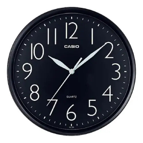 Reloj Casio Iq-05-1d De Pared Redondo - Negro (1) Negro