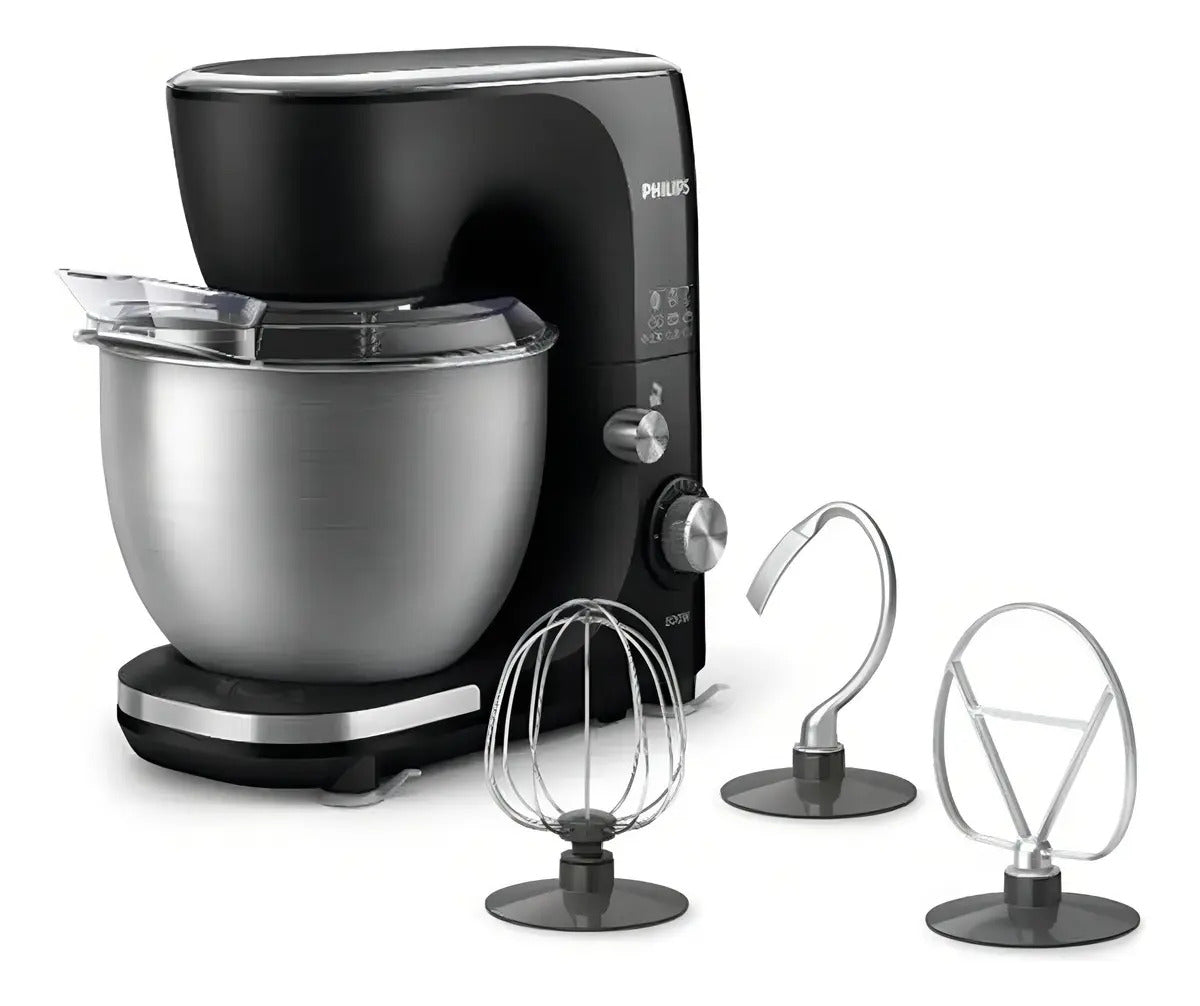 Batidora Planetaria Bowl Acero 5 L 800w 12 Vel Hr7922/90 Qof Negro