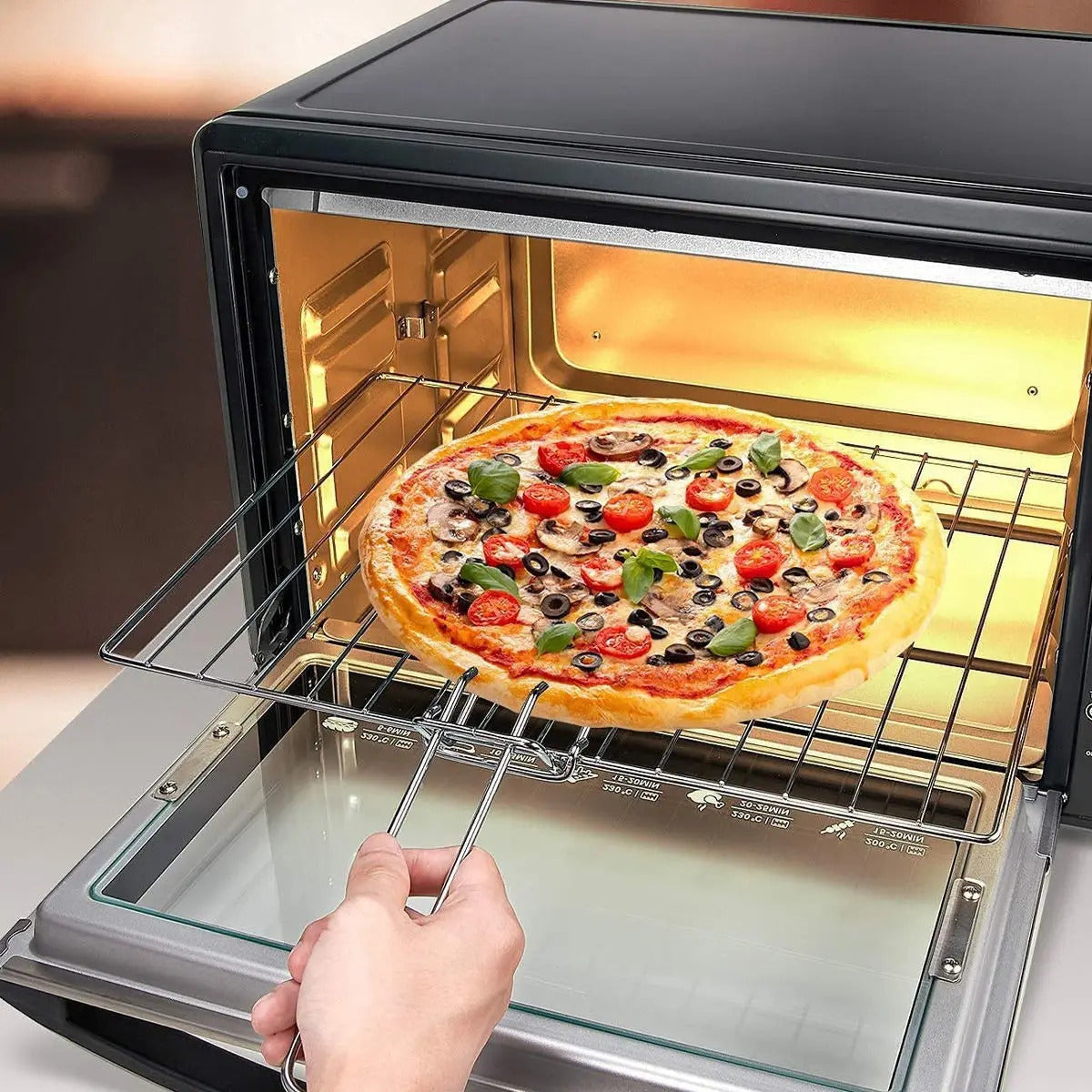 Horno Eléctrico Xion 25 Litros 1400w Inox Xi-he25 Negro