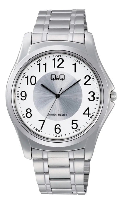 Reloj Q&q Metal Hombre 46mm C41a-002py - Plateado