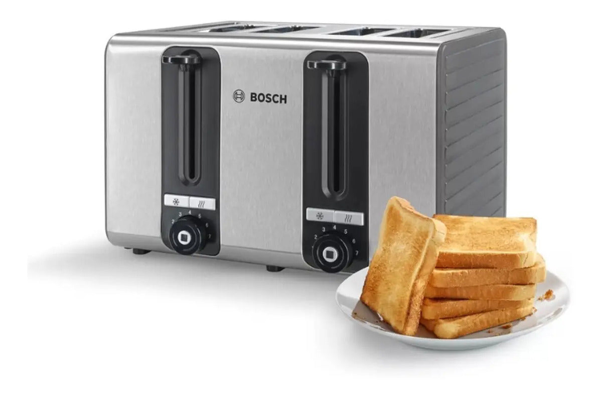 Tostadora Bosch 4 Panes 1800w Inox Tat7s45