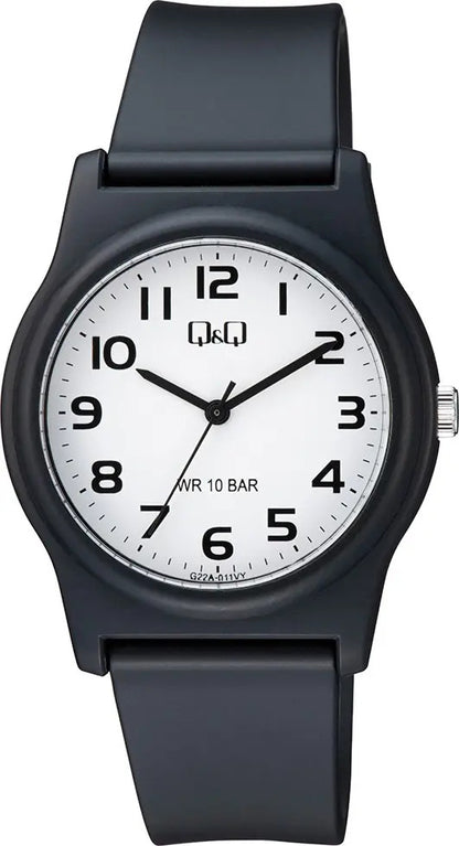Reloj Q&q Silicona Hombre 38mm G22a-011vy - Negro