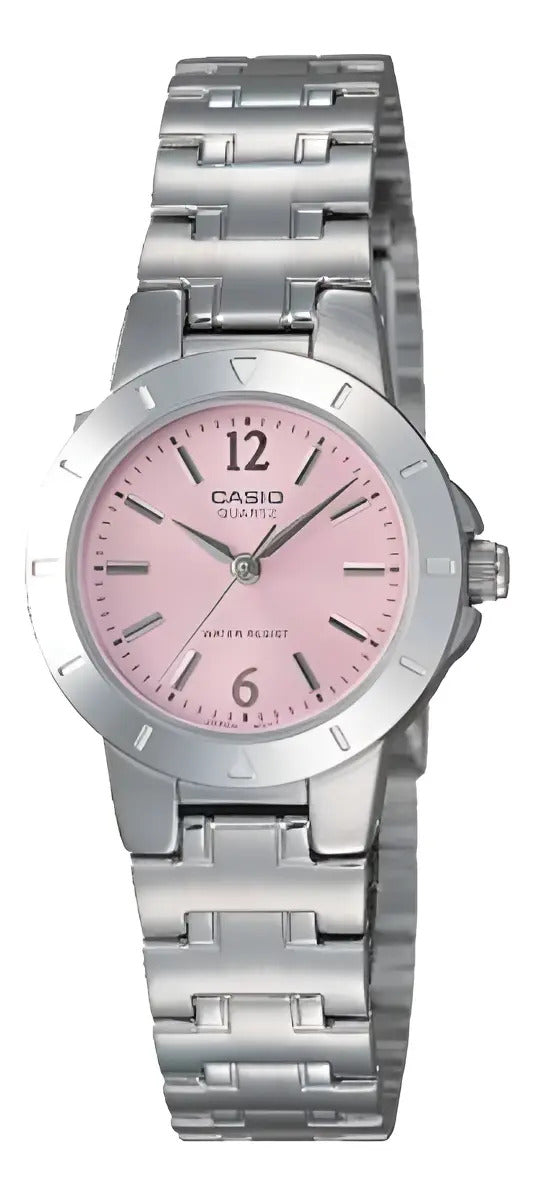 Reloj Casio Metal Dama Ltp-1177a-4a1df - Plateado Rosa