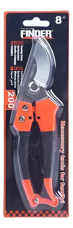 Tijera De Poda Manual Finder 8 PuLG Negro/naranja