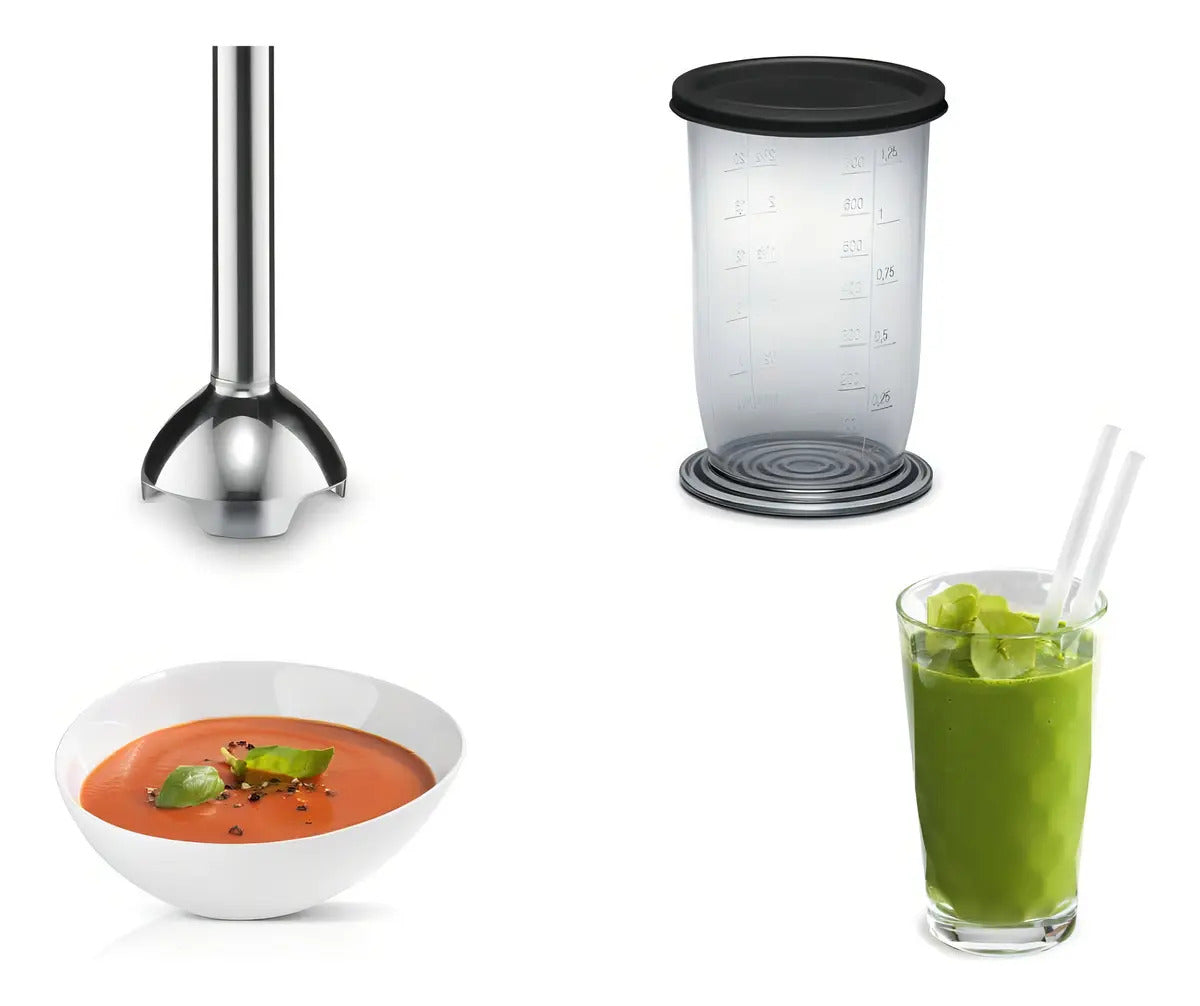 Mixer Bosch 600w Con Vaso Medidor Msm2610b - Negro