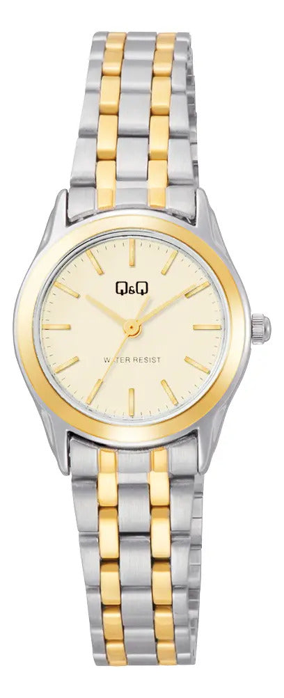 Reloj Q&q Metal Dama 23mm C50a-002py - Plateado