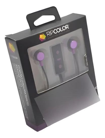 Auricular Bluetooth V3.0 Ripcolor - Negro/violeta