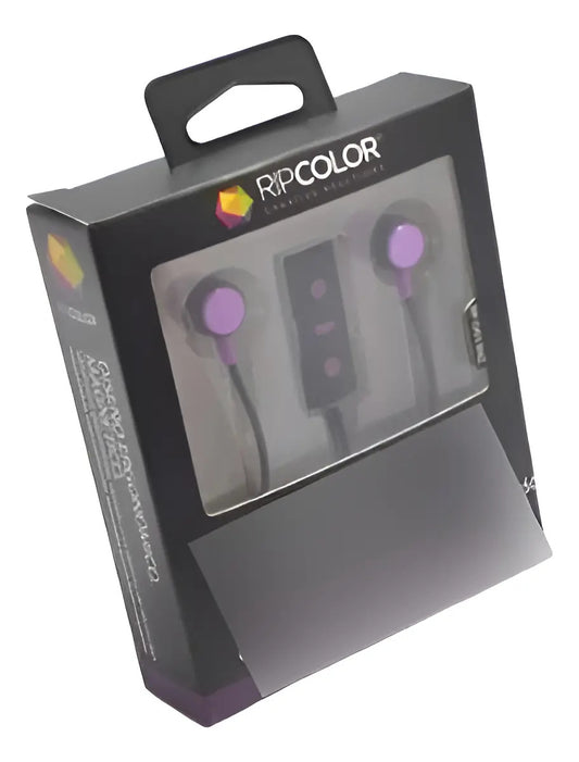 Auricular Bluetooth V3.0 Ripcolor - Negro/violeta