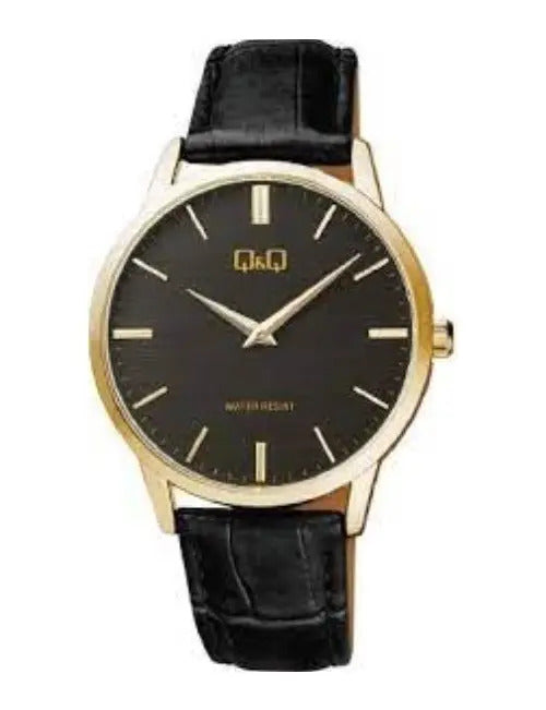 Reloj Q&q Cuero 38mm Qb32j102 - Negro