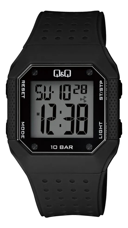 Reloj Q&q Silicona Hombre 42mm M158j001y - Negro