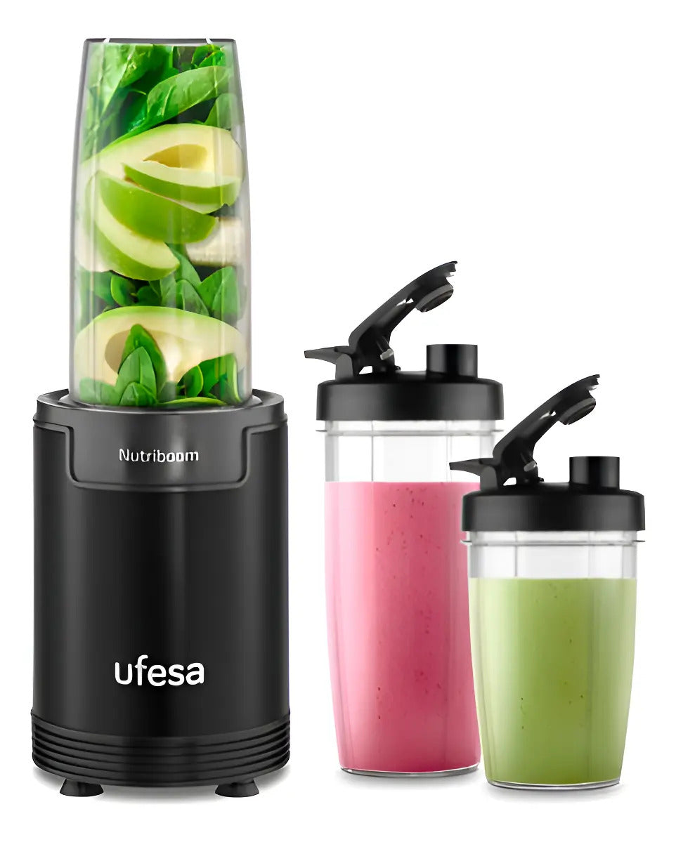 Licuadora Ufesa Nutriboom 900w 2 Jarras Bs2500 - Negro
