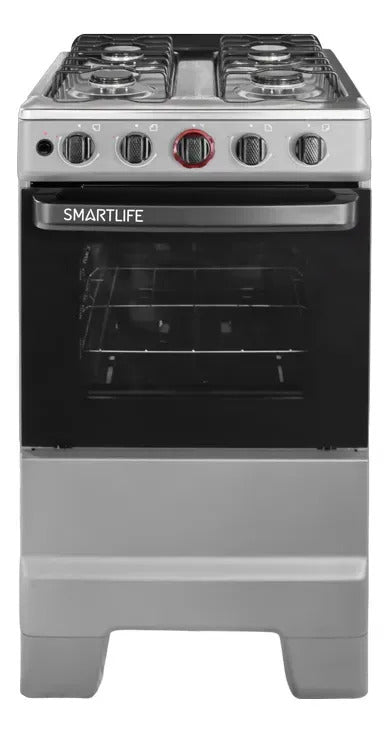 Cocina A Gas Smartlife 4h Titanium Sl-kbr504t - Gris