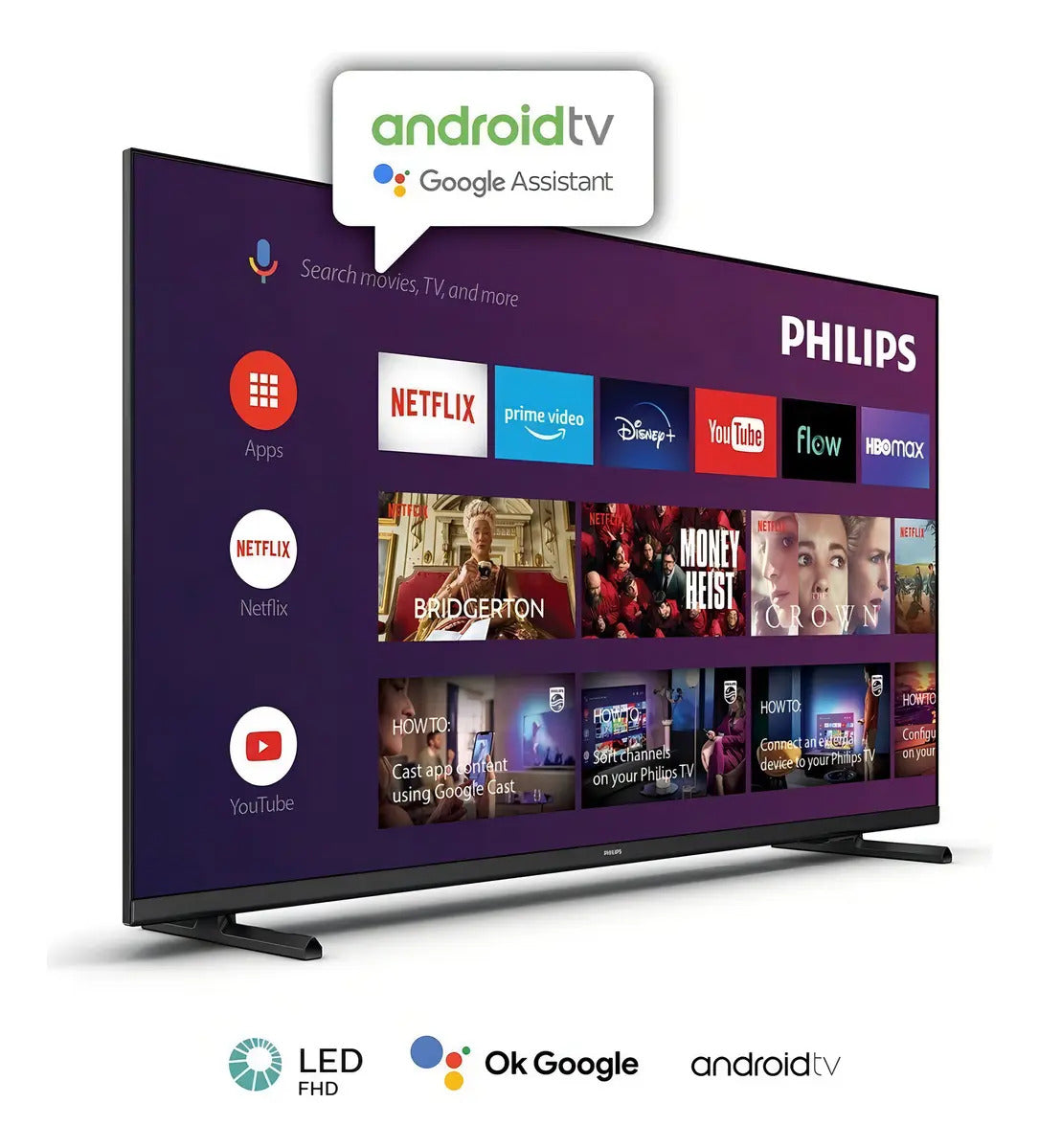 Smart Tv Philips 32'' Led Android 10 Hd 32phd6947