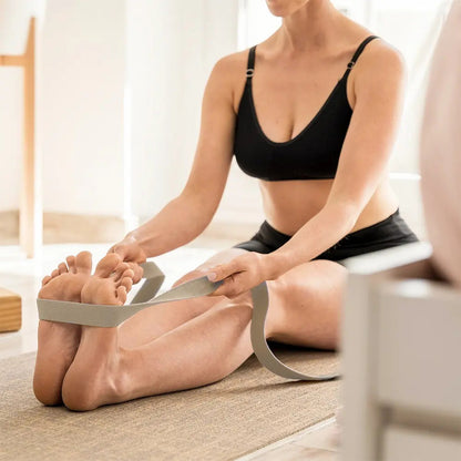 Correa Cinta Para Yoga Pilates Fisio Flex Reebok - Blanco