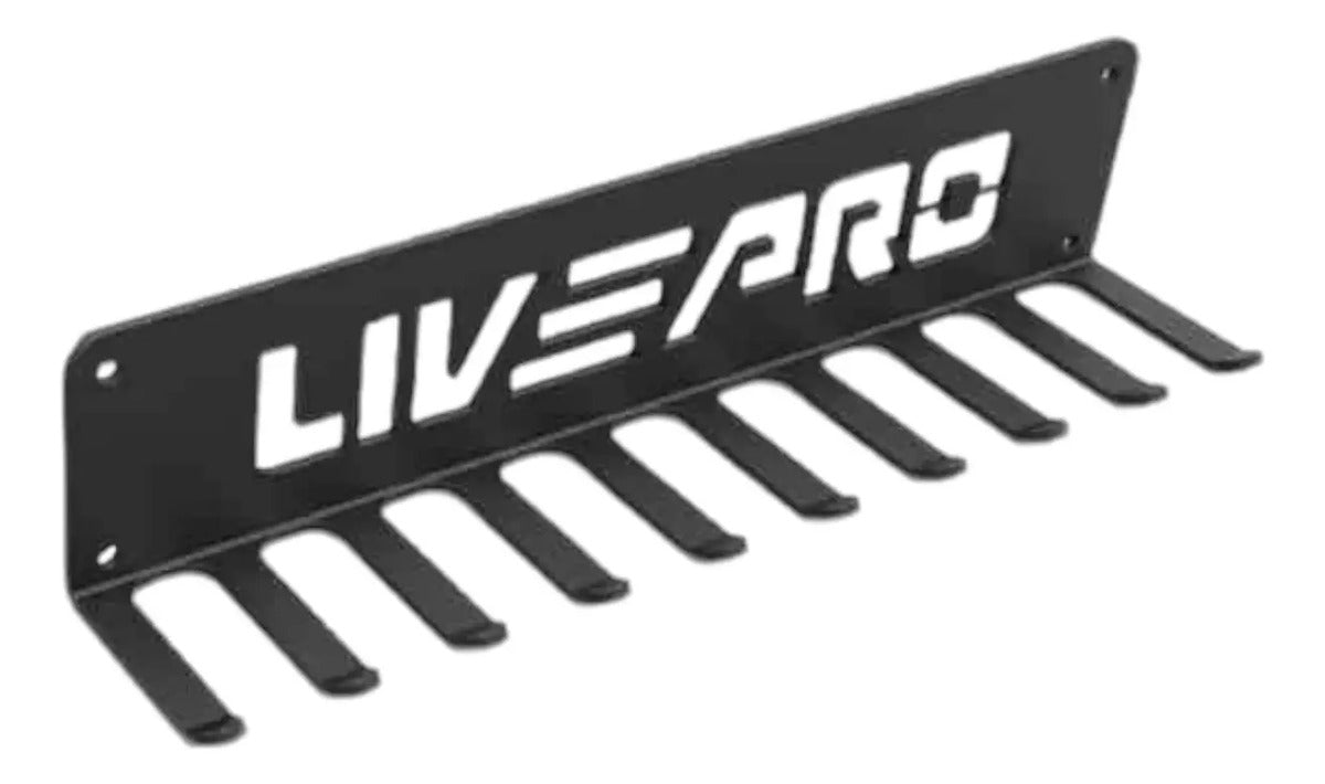 Perchero Colgador Multiuso Gimnasio Acero Livepro - Negro