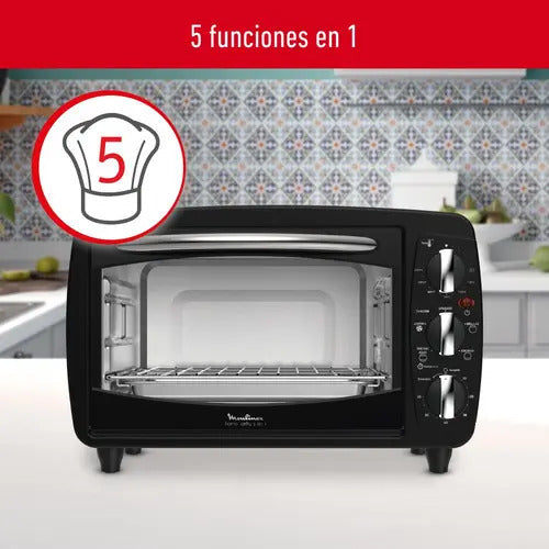Horno Freidora De Aire Moulinex 20 Litros 5 En 1 - Negro