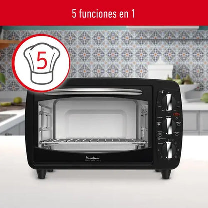 Horno Freidora De Aire Moulinex 20 Litros 5 En 1 - Negro
