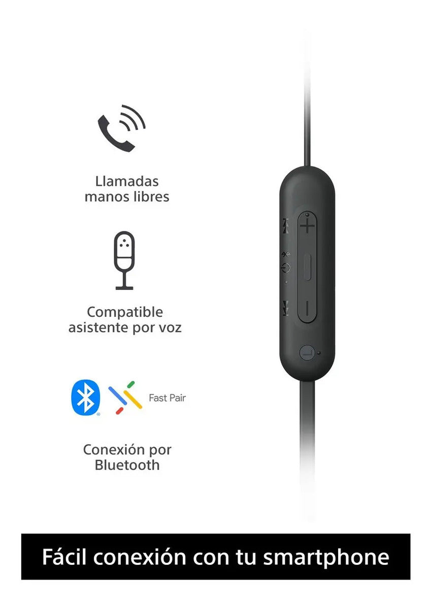 Auriculares Inalámbricos In Ear Sony Wi-c100 - Negro