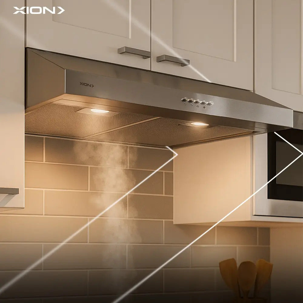 Purificador Y Extractor Xion Acero Inox 60cm Xi-ec320 Gris