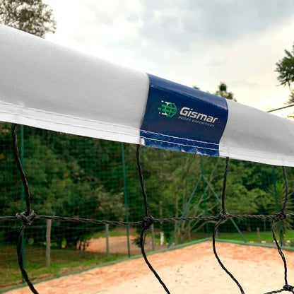 Red Oficial Beach Volley 2 Franjas 8,5 X1m 2mm Gismar Blanco