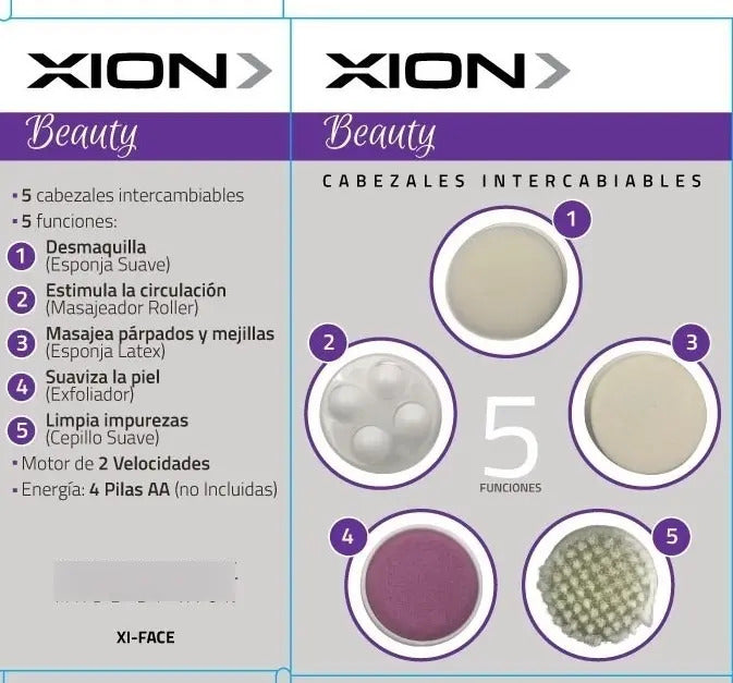 Cepillo Limpiador Xion Masajeador Facial Xi-face