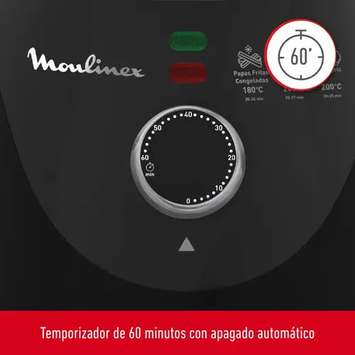 Freidora Sin Aceite De Aire Moulinex Essential - Negro