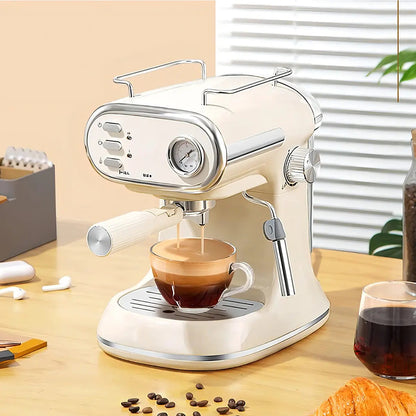 Cafetera Expreso Capuccino Retro 1,5l Xion Xi-cm71 Beige