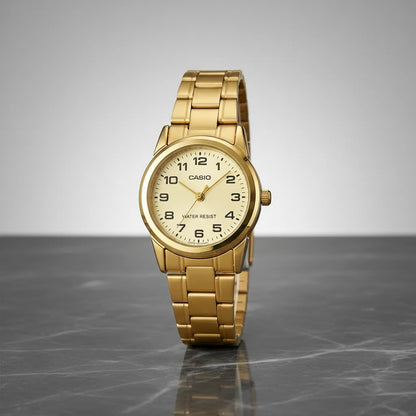Reloj Casio Metal Dama Ltp-v001g-9b - Dorado