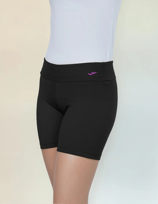 Calza Corta Niña Deportiva Lisa Suplex Elite - Negro 14