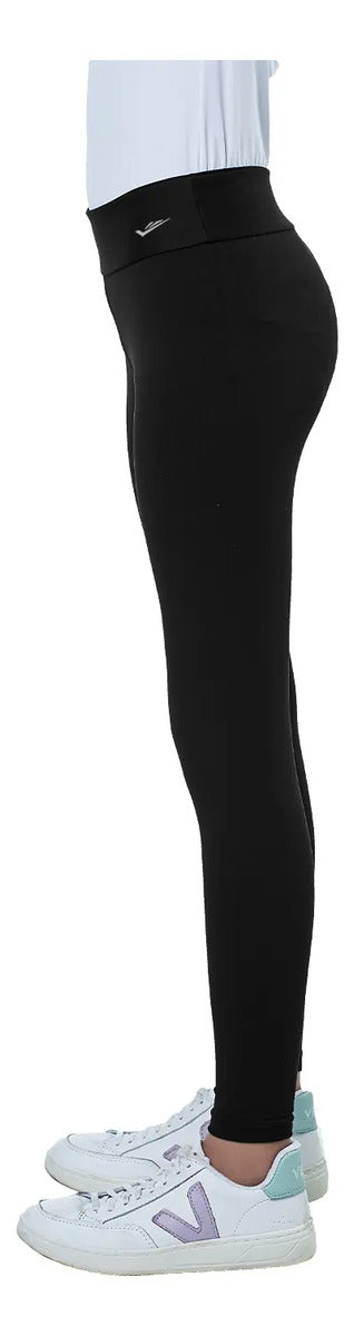 Calza Deportiva Niña Suplex Tiro Alto Elite - Negro 10
