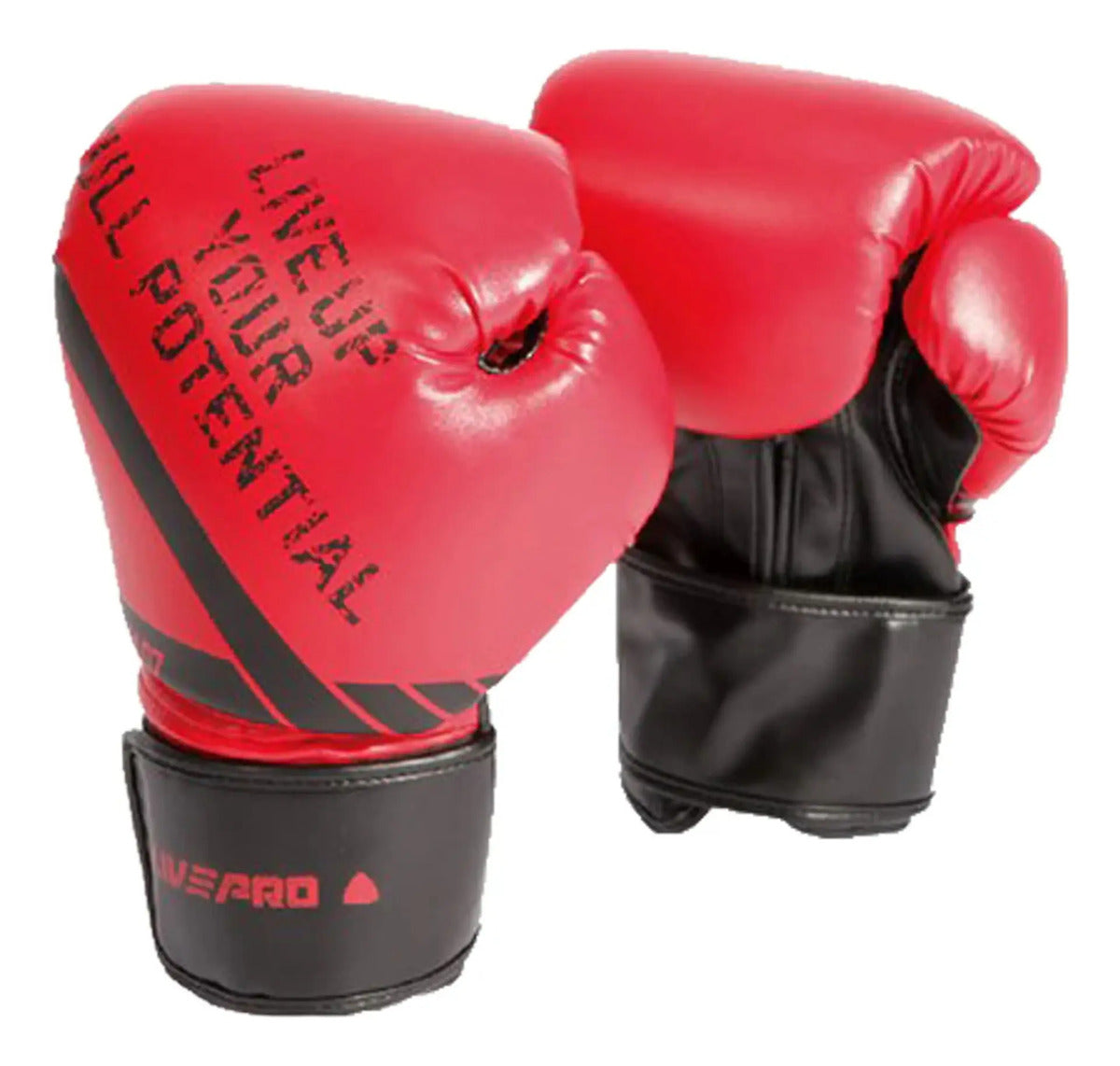 Guante De Boxeo 14oz Entrenamiento Combate Livepro 14oz Rojo