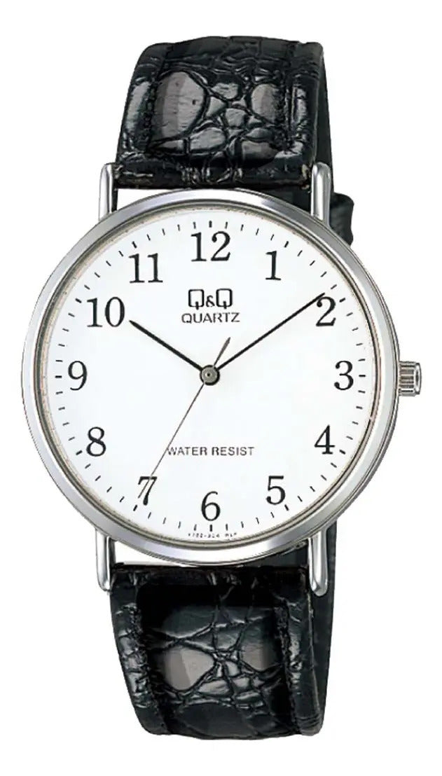 Reloj Q&q Cuero Hombre 35mm V722j304y - Negro